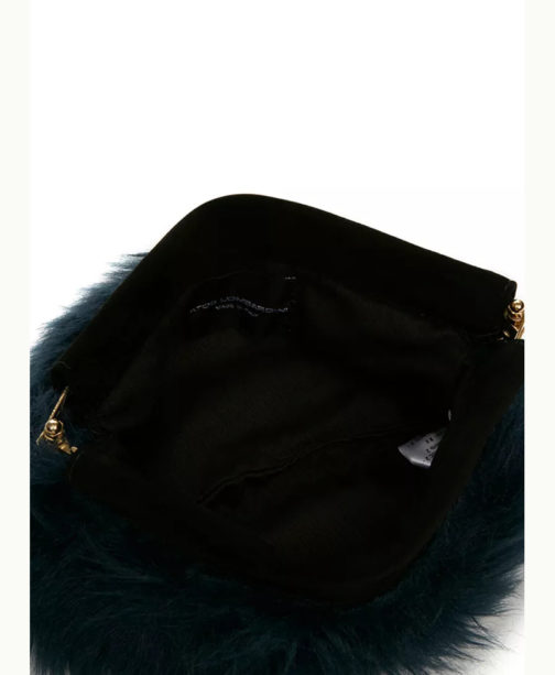 Atos Lombardini Eco Fur Clutch Bag - Image 3