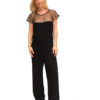 Short Sleeve Sheer Jumpsuit