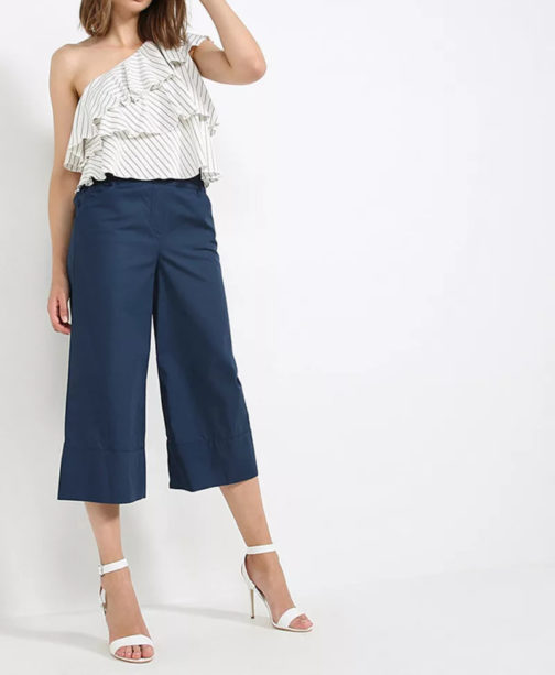 Atos Lombardini Culotte Trousers With Pockets - Image 3