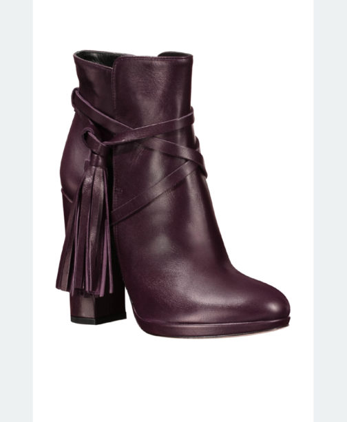 Atos Lombardini High Heeled Leather Ankle Boots - Image 6