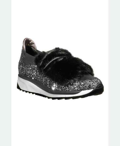 Atos Lombardini Glittery Eco Fur Sneakers - Image 5