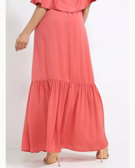 AnnaRita N Satin Long Skirt