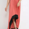 Asymetric Satin Long Skirt