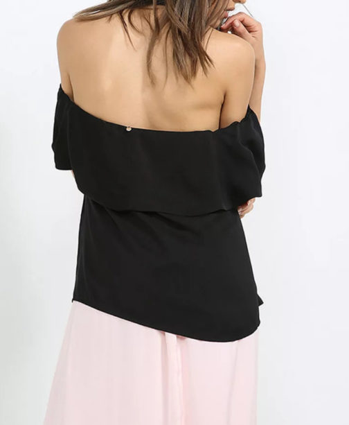 AnnaRita N Off Shoulder Blouse With Open Back - Image 3