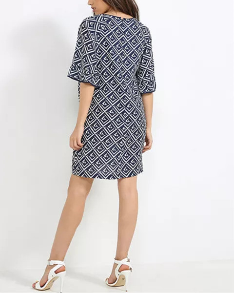 AnnaRita N Printed Knee Length Dress