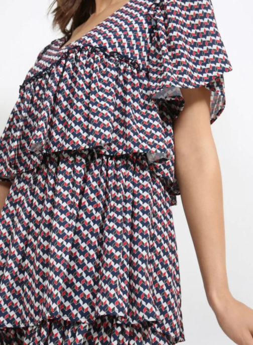 AnnaRita N Printed Short Ruffled Dress - Image 3