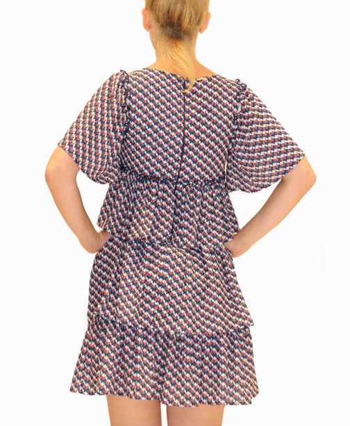 AnnaRita N Printed Short Ruffled Dress - Image 4
