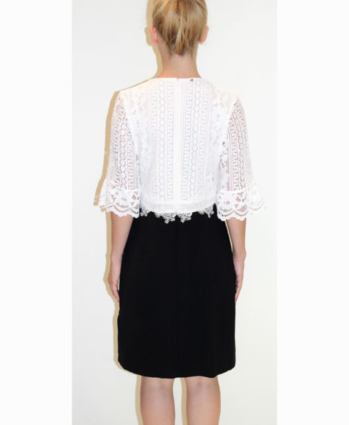 AnnaRita N Knee Length Lace Dress - Image 3