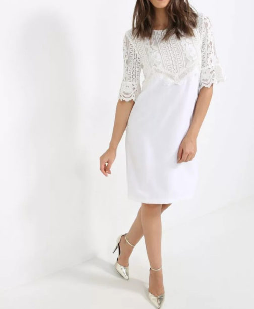 Knee Length Lace Dress