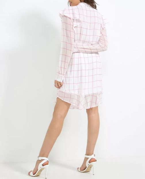 AnnaRita N Long Sleeve Checked Print Dress - Image 2
