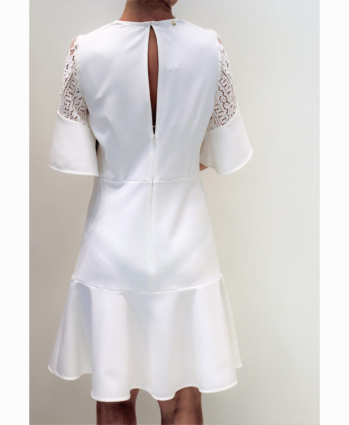 AnnaRita N Short Sleeve Dress With Lace - Image 6
