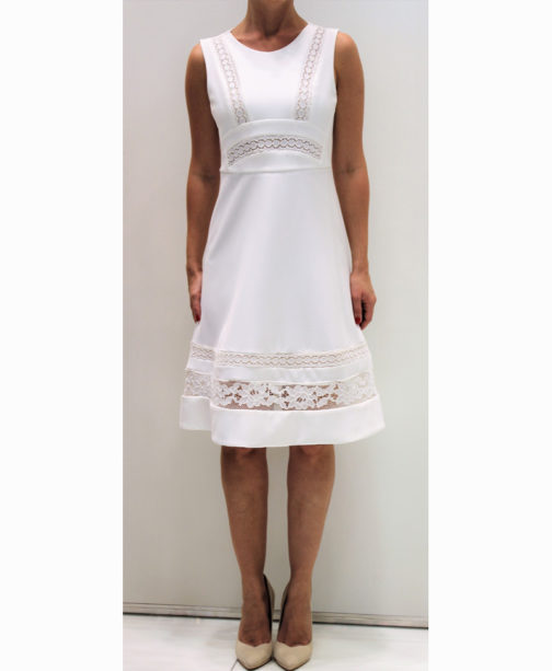 AnnaRita N Knee Length Dress With Lace - Image 4