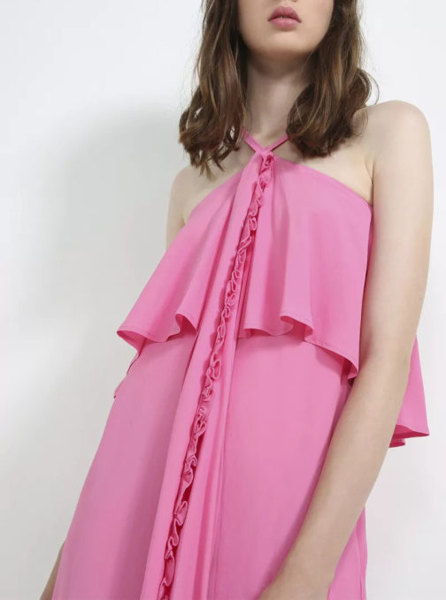 AnnaRita N Short Stripy Fuchsia Dress - Image 3