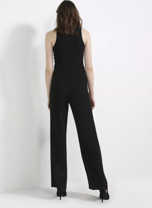 AnnaRita N V Neck Wide Legged Jumpsuit - Image 3