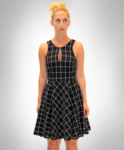 AnnaRita N Checked Print Short Dress - Image 2
