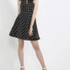 Checked Print Short Dress