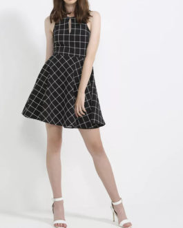 AnnaRita N Checked Print Short Dress