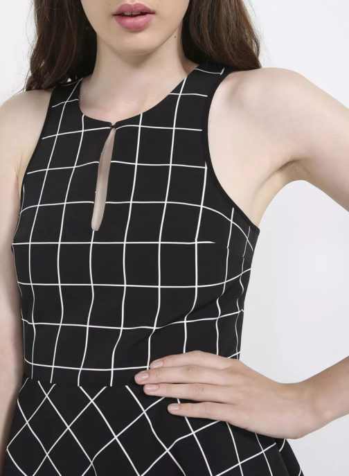 AnnaRita N Checked Print Short Dress - Image 4