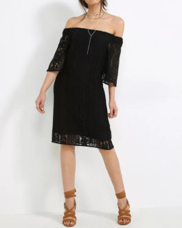 AnnaRita N Short Off Shoulder Lace Dress