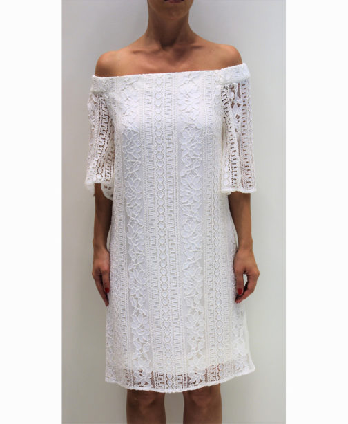 AnnaRita N Short Off Shoulder Lace Dress - Image 6
