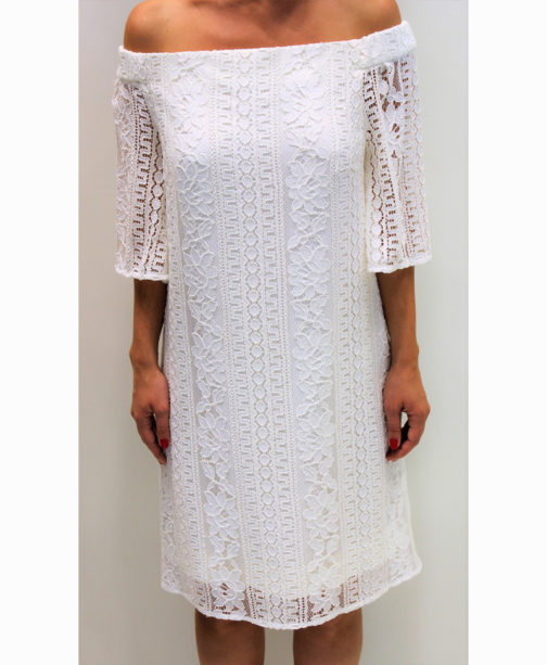 AnnaRita N Short Off Shoulder Lace Dress - Image 7