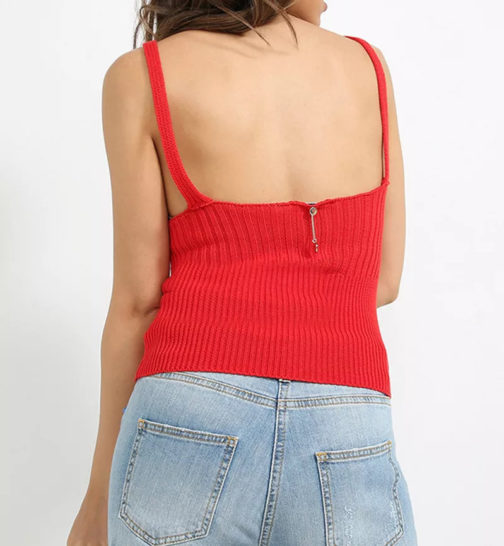 AnnaRita N Deep V Neck Knit Top - Image 8