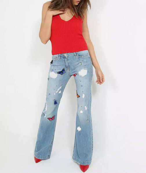 AnnaRita N Deep V Neck Knit Top - Image 9