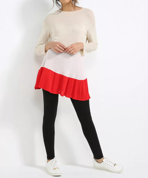 AnnaRita N Long Knit Top With Three Quarters Sleeve - Image 3