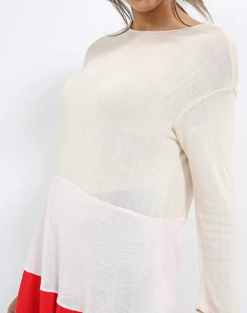 AnnaRita N Long Knit Top With Three Quarters Sleeve - Image 4