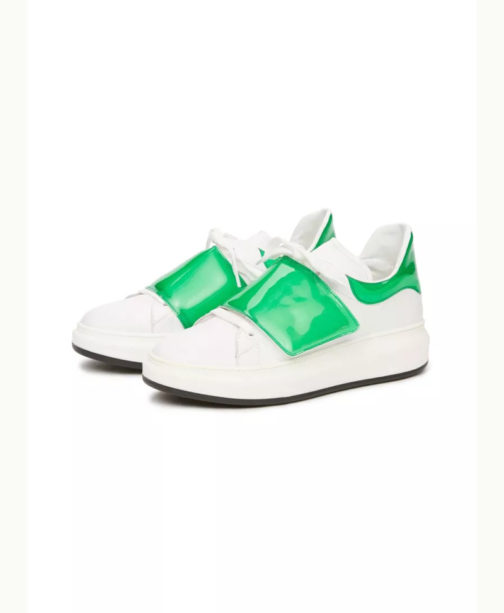 Atos Lombardini Patch Flip Leather Sneakers - Image 2