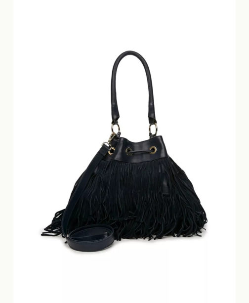Atos Lombardini Fringes Large Leather Bag - Image 4