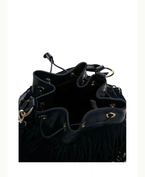 Atos Lombardini Fringes Large Leather Bag - Image 5