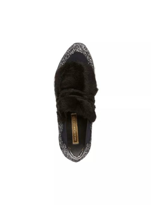 Atos Lombardini Glittery Eco Fur Sneakers - Image 2