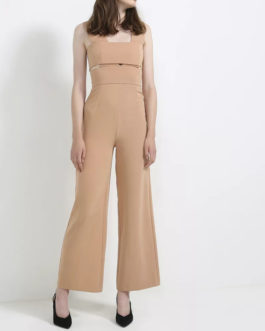 Atos Lombardini Bare Sided Wide Legged Jumpsuit