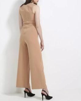 Atos Lombardini Bare Sided Wide Legged Jumpsuit