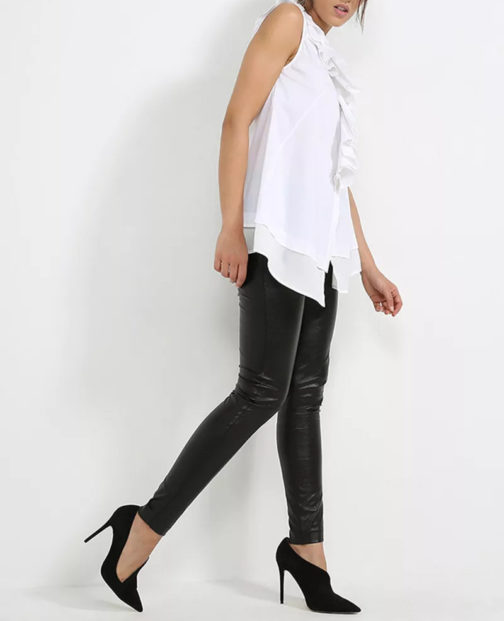 Atos Lombardini Pocket Eco Leather Leggings - Image 3