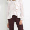 Long Sleeve Ruffled Blouse