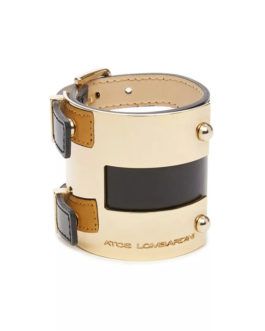 Atos Lombardini Oversized Leather Bracelet