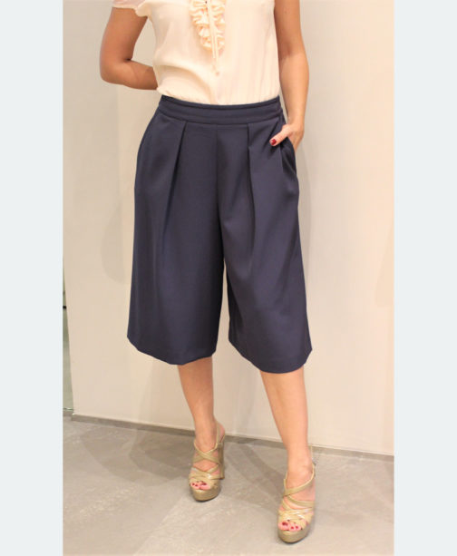 Atos Lombardini Culotte Trousers Maroon - Image 5