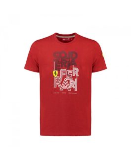 Men’s Track Graphic T-Shirt Red 2018 Scuderia Ferrari