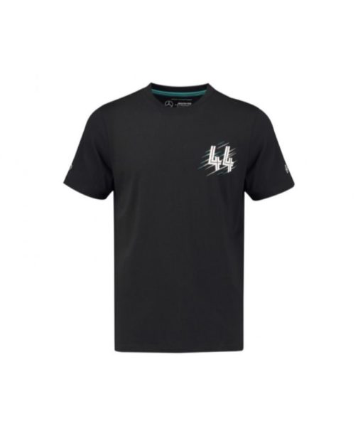 Men's Lewis Hamilton 44 T-Shirt Black 2018 Mercedes-AMG