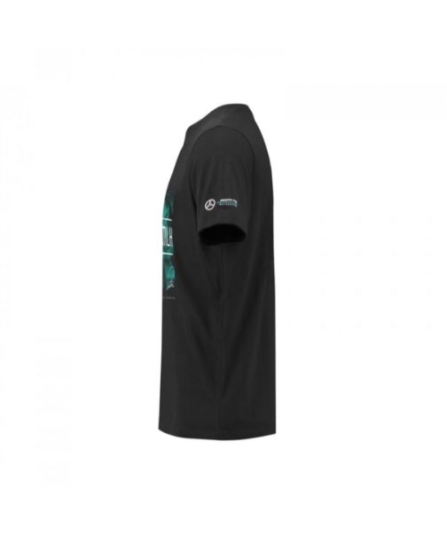 Men's Lewis Hamilton Team LH T-Shirt Black 2018 Mercedes-AMG Petronas Motorsport - Image 4
