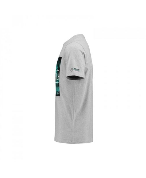 Men's Lewis Hamilton Team LH T-Shirt Gray 2018 Mercedes-AMG Petronas Motorsport - Image 4