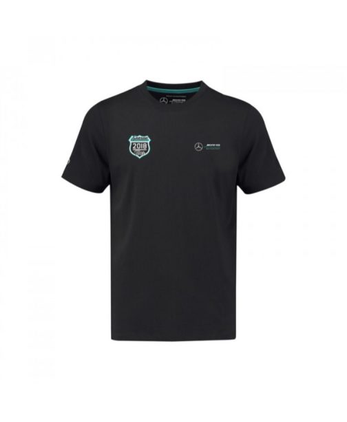 Men's 2018 Tour T-Shirt Black 2018 Mercedes-AMG Petronas Motorsport
