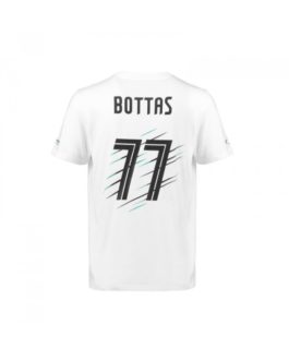 Men’s Valtteri Bottas 77 T-Shirt White 2018 Mercedes-AMG Petronas Motorsport