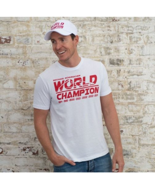 Michael Schumacher T-Shirt World Champion white - Image 2