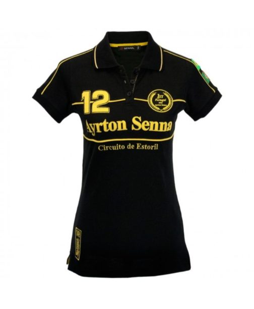 Ayrton Senna Ladies Polo-Shirt 1st Victory 1985