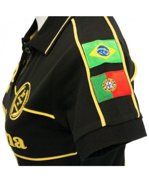 Ayrton Senna Ladies Polo-Shirt 1st Victory 1985 - Image 4