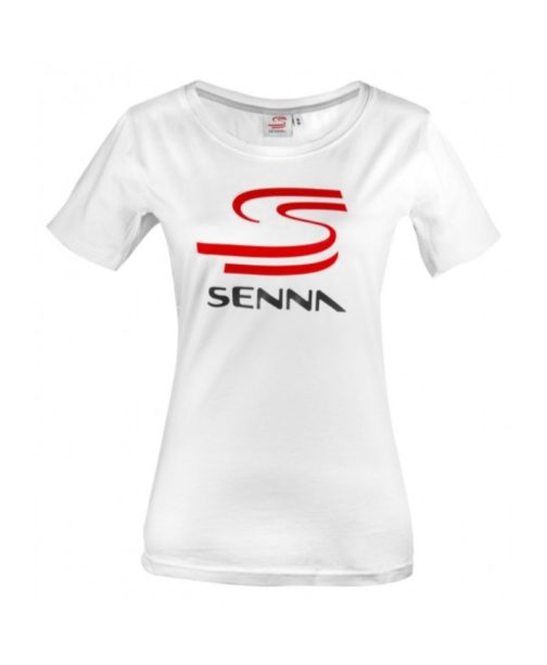 Ayrton Senna Ladies T-Shirt Senna White