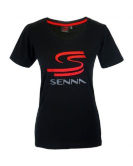 Ayrton Senna Ladies T-Shirt Senna Black